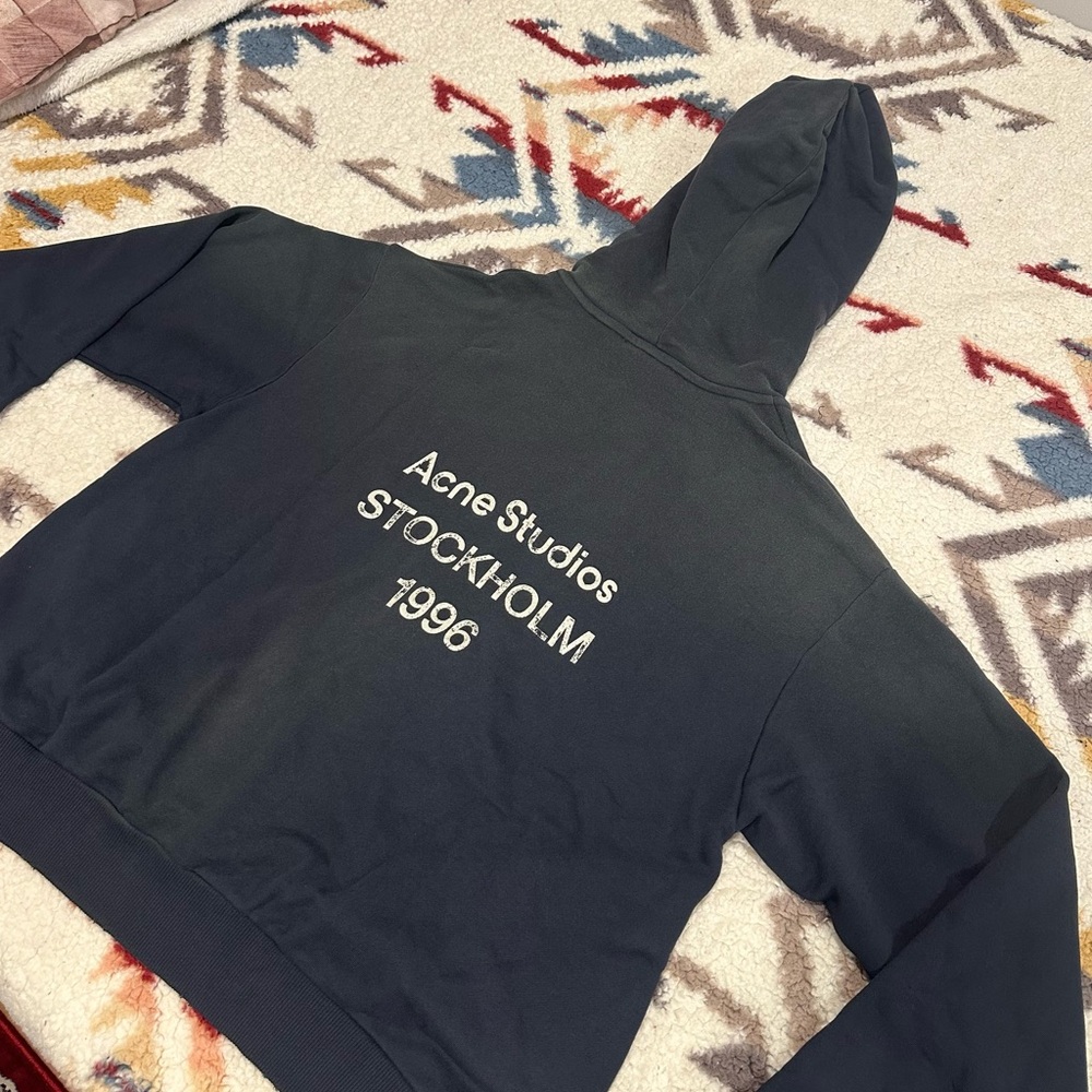 Acne Studios Stockholm 1996 black washed hoodie